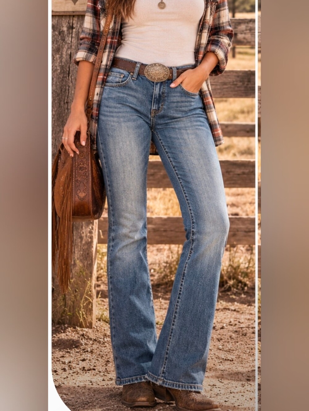 Limited Edition Women’s Bootcut Flare Jeans Size 4 Medium Wash Flap Pocket Y2K